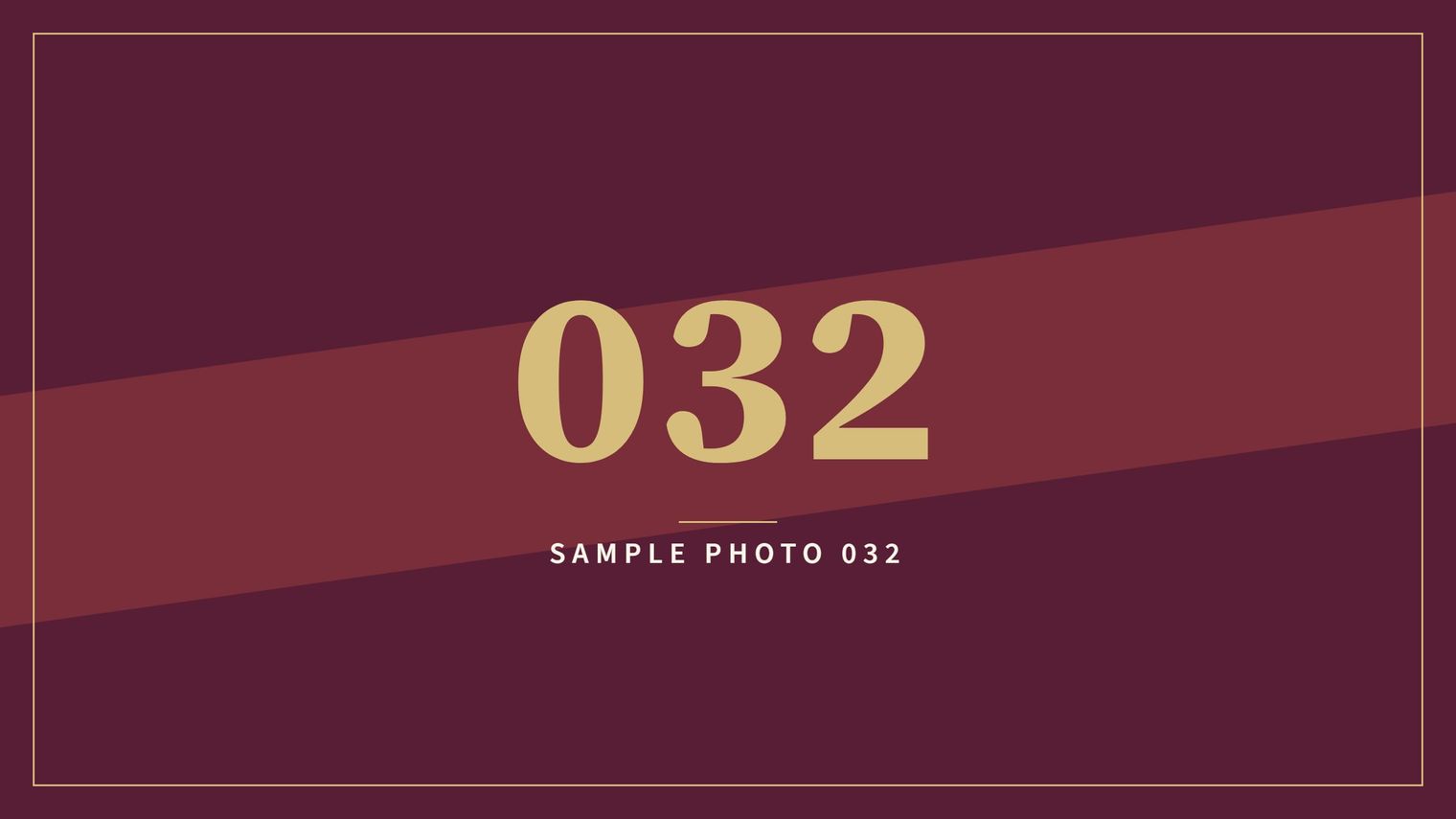 A sample image in the AFCO 5:20 colors that reads Sample Photo 032.