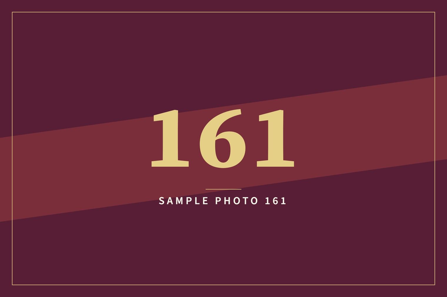 A sample image in the AFCO 5:20 colors that reads Sample Photo 161.